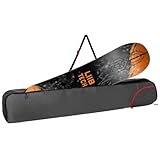 Navaris Snowboardtasche 157 cm, Rot/Grau