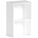 Vida Designs Oxford Bücherregal mit 2 Ebenen, würfelförmig, weiß,...