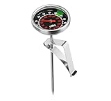 cilio Milchthermometer | Edelstahl rostfrei | Temperaturmessgerät für...