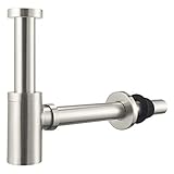 Design Siphon für Waschbecken & Waschtisch, Keymark Messing Syphon Sifon...