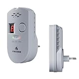 Firlarm Gasmelder, Plug-in Gaswarner mit LED Digitalanzeige und 85dB Alarm,...