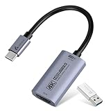 Guermok HDMI Video Capture Card 4K@60FPS, 1080P@240FPS USB 3.0 HDMI zu USB...