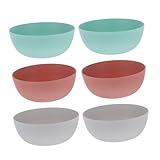COLLBATH 6 Stück Teiliges Kunststoffsalatschalen Lebensmittelechte Schalen...