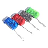 HOODANCOS 4 Stück Handkurbel Taschenlampe Tragbare LED Notfall...