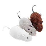 BAZEITFLOW 3 Stück Interaktive Katzenspielzeug Aufziehbare Plüschmäuse...