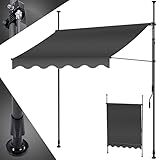 KESSER® Sonnenschutz Markise manuell ausziehbar 350cm | Sonnensegel UV...