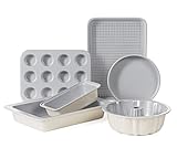 RIOVARM Keramik Antihaft Backformen Set 7 PCS-Backformen-Sets Backbleche...