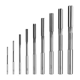 SWAWIS 9 Stück H7 Gerader Schaft HSS Reibahle Set, 2-10mm...