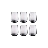 BUTLERS 6er Set Trinkgläser Wassergläser 590 ml - CALICO - Gläser-Set...