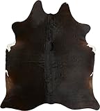 Luxor Living Rinderfell Schwarz Einfarbig Farbe: Schwarz
