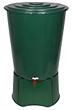 XL Regentonne 310 Liter aus Kunststoff in Grün. Mit sehr robustem...