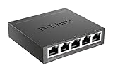 D-Link DGS-105 5 Ports Layer2 Gigabit Switch (bis zu 2000 Mbit/s...