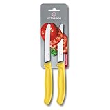Victorinox Swiss Classic 2er Set Gemüsemesser mit Wellenschliff, 11 cm...