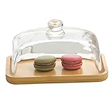 Butterdose mit Deckel 18 x 12 x 9, 4 cm Butterbehälter aus Holz mit...