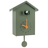 Foppla Kuckucksuhr, moderne Kuckucks-Wanduhr, Kuckuck-Sounduhr mit Pendel...