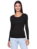 ONLY Damen Onllive Love Life L/S Oneck Top Noos JRS T Shirt, Schwarz, XL EU