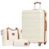 COOLIFE Koffer Set 3 Teilig: Luggage Set Groß 28‘’ + Reisetasche &...
