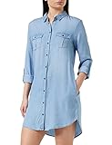 VERO MODA Damen VMSILLA LS Short Dress LT BL NOOS GA Kleid, Light Blue...