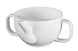 Dr. Junghans Medical 29001 Krankentasse (Schnabeltasse) 2 Henkel, weiß