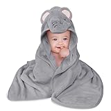 Aolso Kapuzenhandtuch Baby, 80 x 80 cm, Baby Badetuch Set, Babyhandtuch mit...