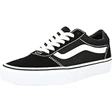 Vans Herren Ward Sneaker Ward Trainers, (SUEDE/CANVAS) BLACK/WHITE, 41 EU
