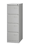 BISLEY Light Hängeregistraturschrank, einbahnig, DIN A4, 4 HR-Schubladen,...