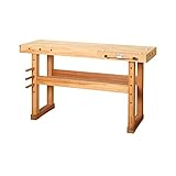 HEMMDAL Hobelbank | 400 kg Tragkraft | HxBxT 83 x 140 x 50 cm | 1...