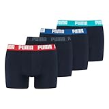 PUMA Herren Boxershorts Shorts Unterhosen Everyday Boxer 4er Pack,...