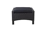 Tarrington House Polsterschemel Ottoman, Aluminium/PE Rattan, 71 x 61 x 42...