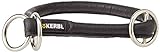 Kerbl Pet 81089 Rundleder-Halsband Roma mit Stopper, 45 cm, 8 mm, schwarz