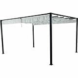 Pavillon Sky in anthrazit, Aluminium, Stahl, Polyester - 400x223x300cm...