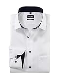 OLYMP Herren Oberhemd Langarm Luxor,Natté,modern fit,Global Kent,Weiss...