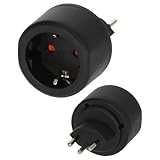 Brennenstuhl Reisestecker/Reiseadapter (Reise-Steckdosenadapter zum...