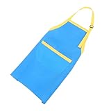 Kisangel Kinderkochschürze Verstellbar mit Taschen Robuste Polyester...