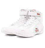Lonsdale Unisex RUFFORD Boxschuhe, Weiß Rot, 43 EU