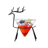 MCDSAJ Cocktailgläser, Einzigartige Martini-Gläser mit Hirschsockel,...