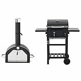 3-in-1 Outdoor-Pizzaofen & Grill, LAPOOH Kohlegrill, BBQ Grill, Griller,...