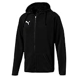 PUMA Herren, LIGA Casuals Hoody Jacket Jacke, Schwarz (Black-White), M