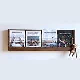 Zeitschriftenständer Wandhalterung für platzsparende Organisation im...