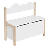 WOLTU Kindersitzbank mit Stauraum, 2 in 1 Spielzeugkiste,...