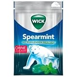 Wick Spearmint Hustenbonbons ohne Zucker, 20er Pack (20 x 72g)