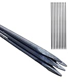 10 Stück Schnureisen Ø 16mm x 100cm – Robuste Schnurnägel aus Baustahl...