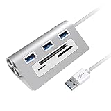 Rastapulz 1 Stück 3 Ports USB 3.0 mit TF/SD-Kartenleser Multi-USB-Splitter...