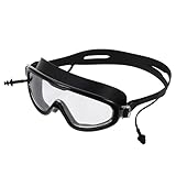 Mipcase Große Schwimmbrille für Erwachsene Anti beschlag Silikon Breites...