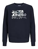 Jack & Jones Jungen Jjluke Sweat Crew Neck Mni Sweatshirt, Navy...
