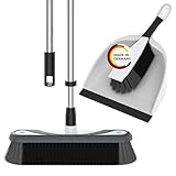 Rival Kehrgarnitur & Besen Set stahlgrau – Kehrblech mit Handbesen &...