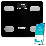 ZEEGMA Gewit Personenwaage Waage mit Körperfett, Personenwaage, Digital...