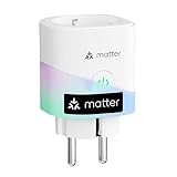 Meross Matter Smart Steckdose mit Stromverbrauch, WLAN Steckdose mit...
