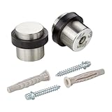 SOTECH 2er Set Türstopper STOPPER Bodenmontage (Ø 36 mm, Höhe 32 mm,...