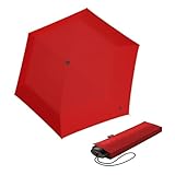 Knirps AS.050 Schmaler manueller faltbarer Regenschirm in Salsa, 96,5 cm,...